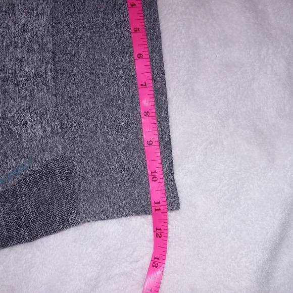 Gymshark Women's Flex High Waisted Seamless Leggings Gray Marl/Blue | Size XS - Picture 3 of 8